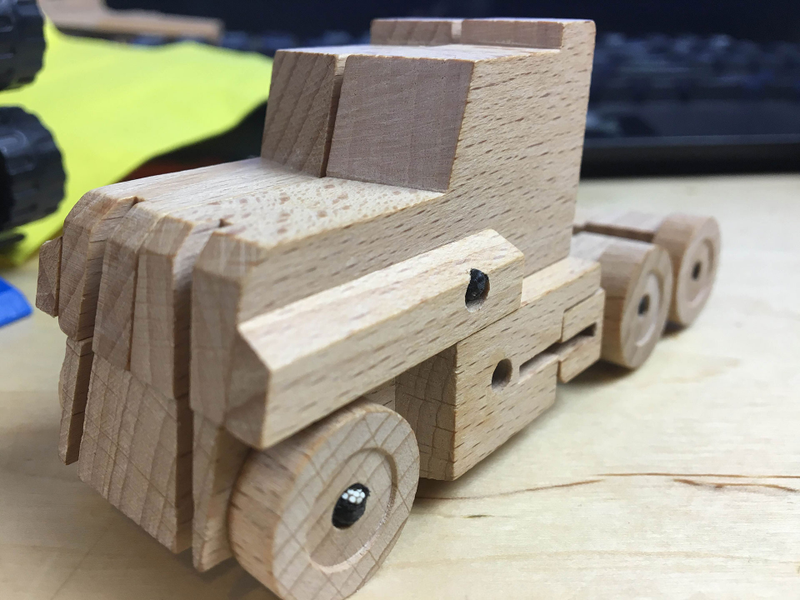 Illustration for article titled Hands On With Woobots, Wooden Robots In Disguise